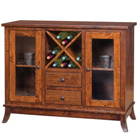 Covington Amish Wine Cabinet Handmade Amish Furniture Cabinfield