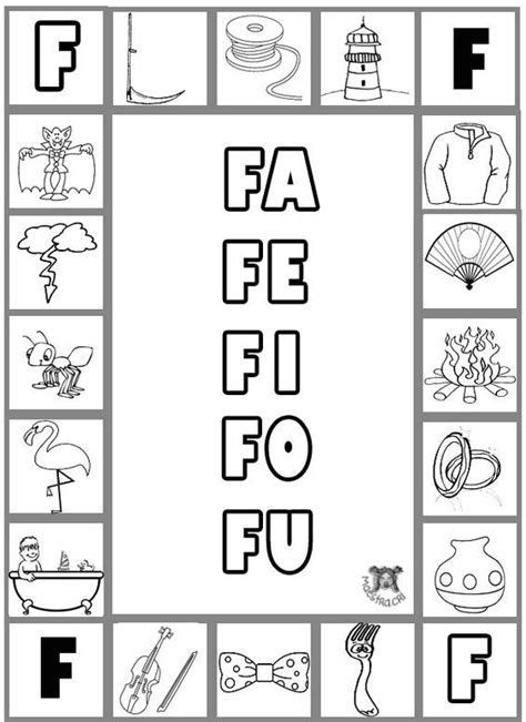24 Atividades Com Fa Fe Fi Fo Fu Para Imprimir Elementary School