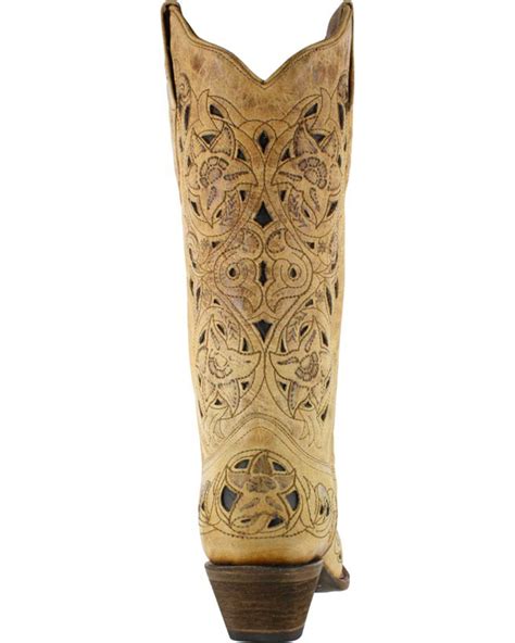 Corral Womens Inlay Snip Toe Western Boots Boot Barn