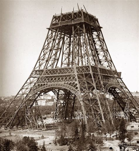The Eiffel Tower Under Construction For The 1889 Exposition Universelle
