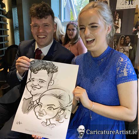 Twelve Hotel Galway Wedding Reception Entertainment Caricatures By
