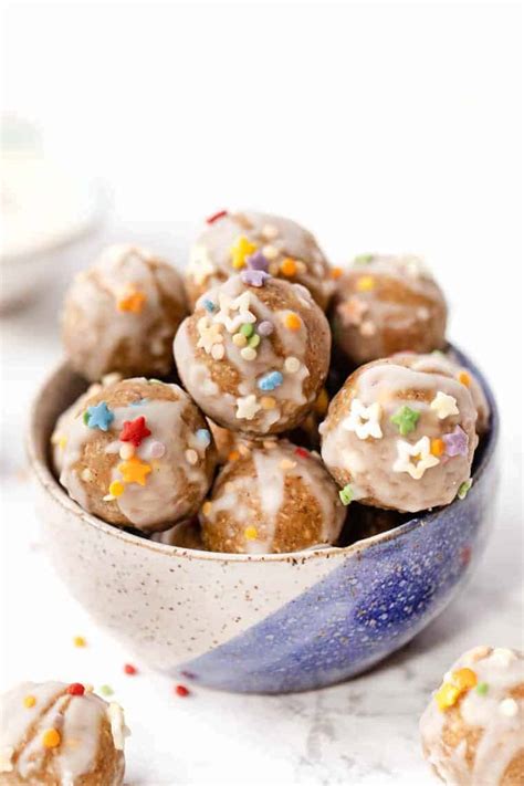 This one is a combination of oats 8. Healthy Cake Batter Energy Bites | Vegan & No-Bake ...
