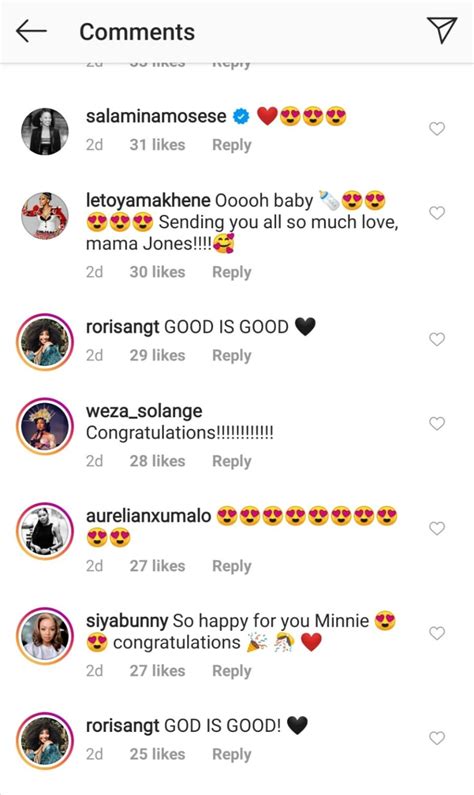 How Sa Celebs Reacted To Minnie Dlamini Jones Pregnancy Announcement