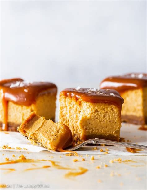 Salted Caramel Pumpkin Cheesecake Bars The Loopy Whisk