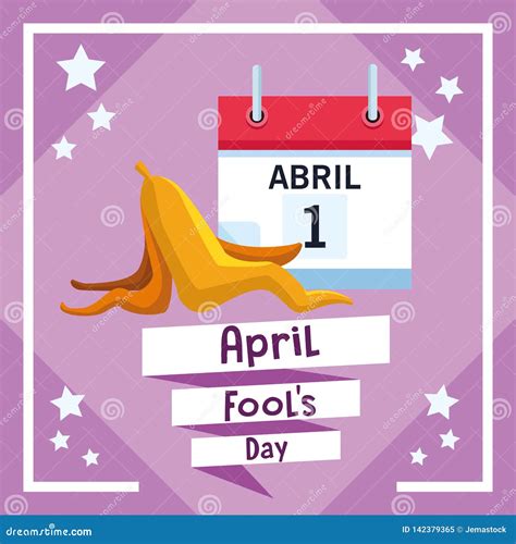 April Fools Day Card Stock Vector Illustration Of Humor 142379365