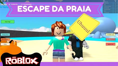Roblox Escape Da Praia Completo Escape The Beach Obby Youtube