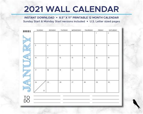 2021 Free Printable Calendar Important Dates And Appointments 2021