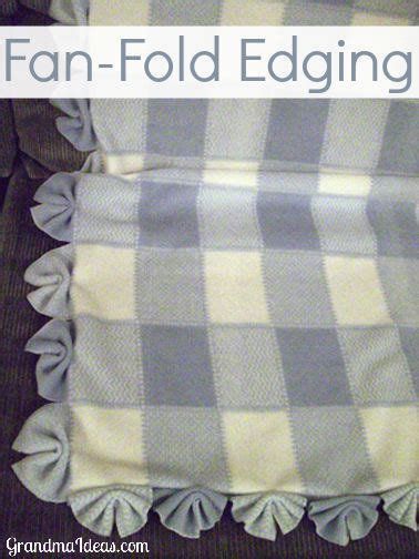 This Fan Fold Edging Is An Extremely Easy Way To Finish Off A Blankets
