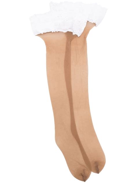 Wolford Nude Lace Stay Up Farfetch