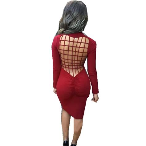 women backless lace up ties up hollow out black dress red sexy bodycon dress green sexy stretch