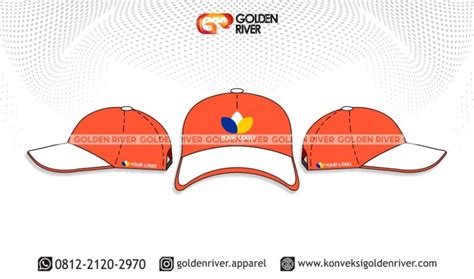 Contoh Desain Topi Golden 3  Konveksi Bandung