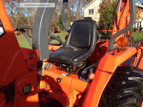 Kubota L35 Commercial Duty Tractor Loader Backhoe 4x4 35 Hp 270 Hrs