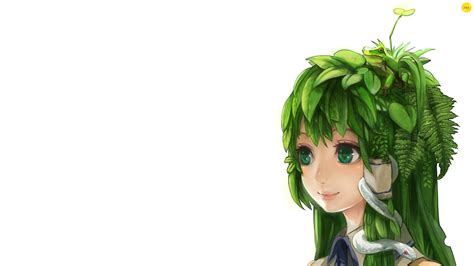 Anime Manga Strange Frog Girl Leaf Green Snak