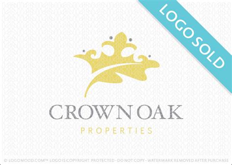 Crown Oak Buy Premade Readymade Logos For Sale