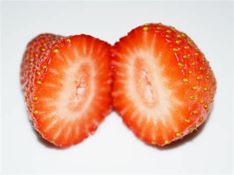 Free Photo Inside Of A Strawberry Fresh Fruit Red Free Download