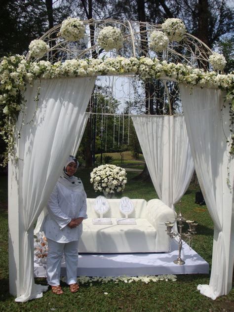 Contoh Foto Pelamin Garden Wedding Ceremony Table Decorations Decor