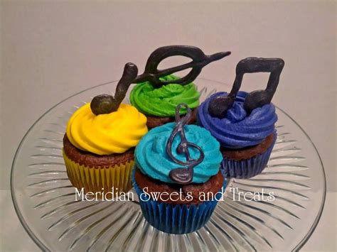 Colorful Music Note Cupcakes By Fb Page Meridian Sweets And Treats