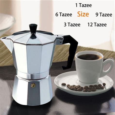 Aluminum 1 3 6 9 12 Cup Italian Stove Top Moka Espresso Coffee Maker Percolator Pot Tool