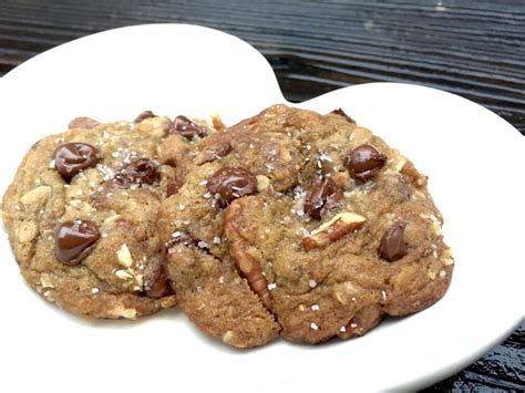 Dark Chocolate Toasted Pecan Oaty Chip Cookies Recipe Chocolate