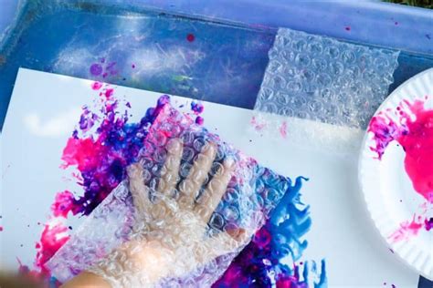 Bubble Wrap Painting For Kids The Keeper Of The Memories