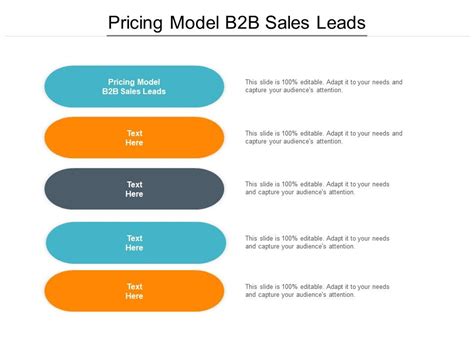 Pricing Model B2b Sales Leads Ppt Powerpoint Presentation Pictures Icon