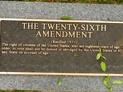 Twenty Sixth Amendment Amendment Xxvi The Right Of Citiz… Flickr