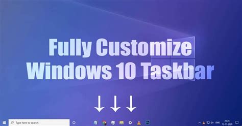 Windows 10 Taskbar Customization
