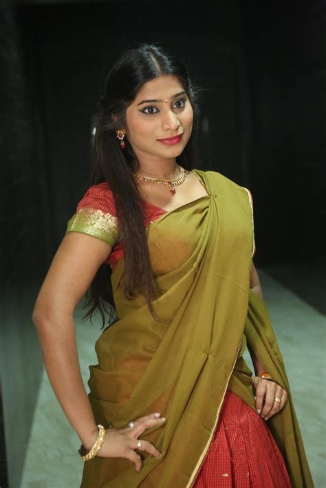 Alekhya angel in saree hot navel stills. Midhuna Latest Half Saree Photos Gallery - HD Latest Tamil ...
