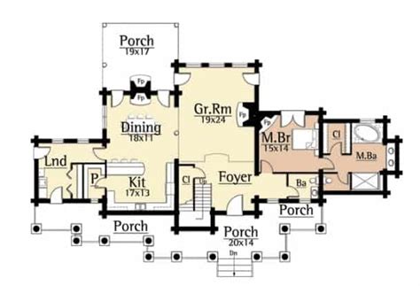 4 Bedroom Mountain Home With A 2 Story Great Room Floor Plan