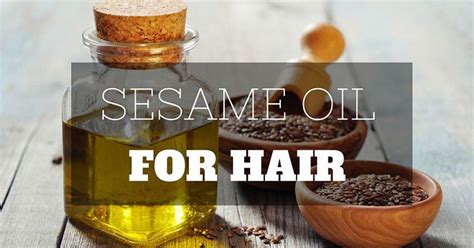 Massaging your hair with sesame oil helps enhance circulation as it penetrates deep into the roots of the hair, thus promoting hair growth. How to Use Sesame Oil for Hair - Useful Tips, Hints and ...