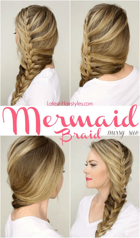Mermaid Braid Tutorial Mermaid Braid Gorgeous Hair Beautiful Hair
