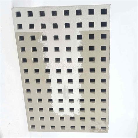 Acoustic Perforated Panel Gypsum Suspended False Ceiling Tiles