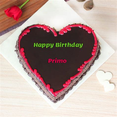 Love Heart Birthday Cake For Primo