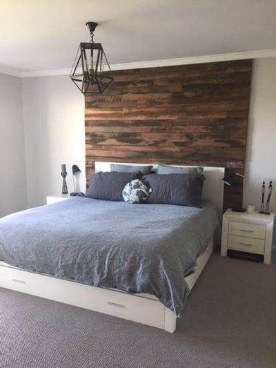 Timber Feature Walls In A Bedroom Artisan Two Board Panels By