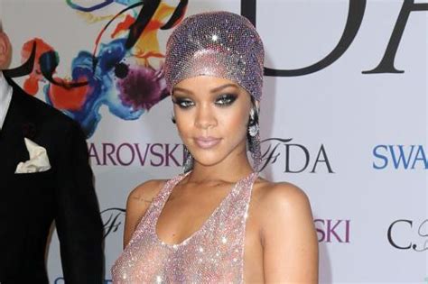 Rihanna Goes Practically Naked On The Red Carpet