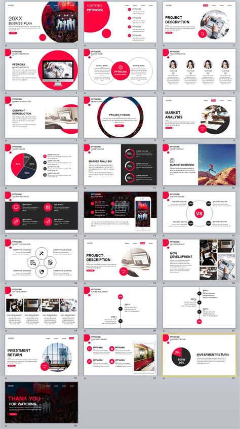 25 Round Creative Business Powerpoint Template Layout Design Ppt