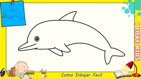 Como Dibujar Un Delfin Facil Paso A Paso Para Principiantes 6 Youtube