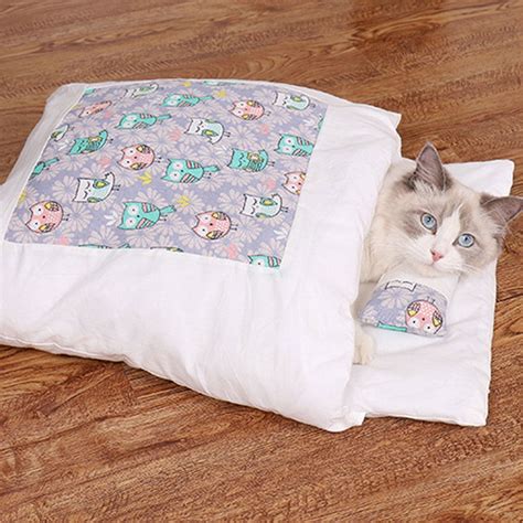 Washable Cat Bed Blanket Sleeping Bag Nest Japanese Style Etsy
