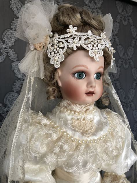 The Bebe Jumeau Victorian Bride Doll Repro 1994 Porcelain Doll The