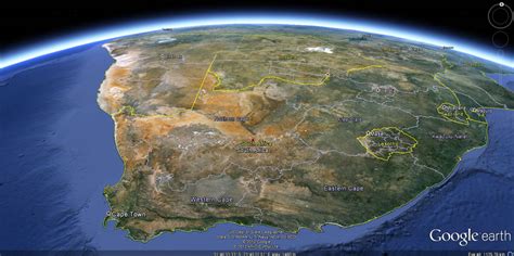 Es gibt aber auch viel neues zu entdecken. Afrique du Sud Carte et Image Satellite