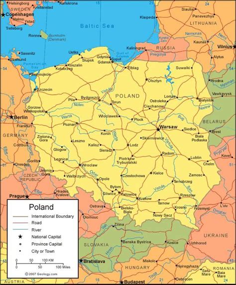 Créez votre propre pologne carte maintenant. Pologne les routes de la carte - carte de la Pologne ...