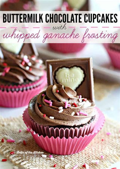 Buttermilk Chocolate Cupcakes With Whipped Ganache Frosting