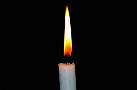 Free Picture Black Candle Fire Hot Dark