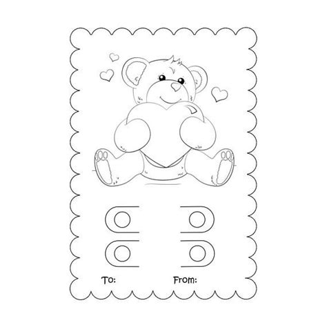 SVG Coloring Card svg Valentine Crayon Card Template | Etsy | Valentine