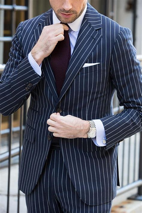 How To Wear A Blue Pinstripe Suit In The Spring He Spoke Style