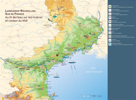 Languedoc Roussillon Tourist Map