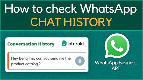 How To Check Whatsapp Chats History On Interakt Whatsapp Business Api