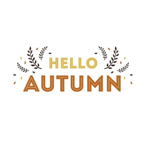 Hello Autumn Hello Autumn Leaf Font Fall Graphic