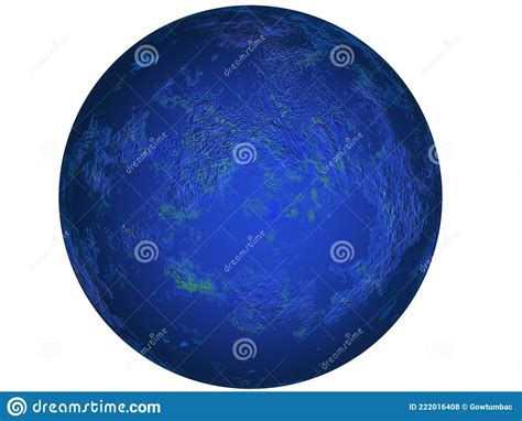 High Resolution Digitally Created Planet Mercury Stock Illustration
