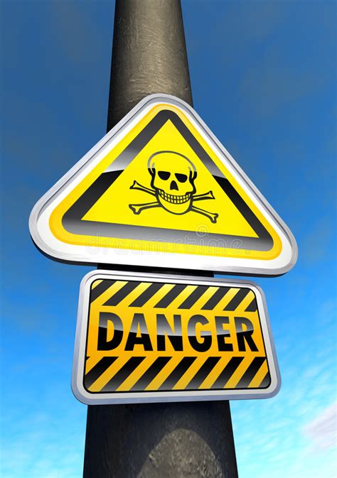 Danger sign stock illustration. Illustration of conditions - 7718436